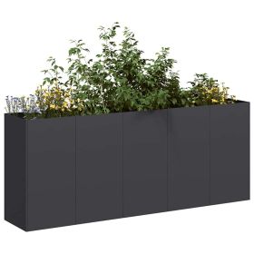 Planter Black Cold-rolled Steel Large Durable Planter