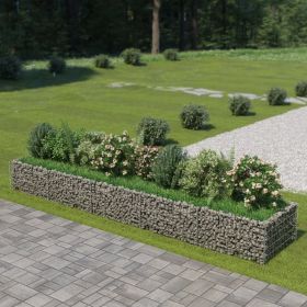 Gabion Raised Bed Galvanized Steel 177.2"x35.4"x19.7