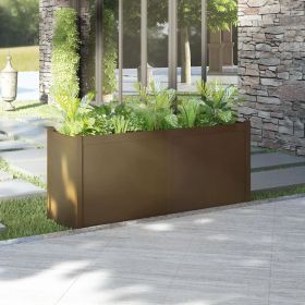 Garden Planter Honey Brown 59.1"x19.7"x27.6" Solid Wood Pine